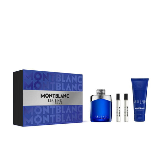 Montblanc Legend Blue Perfume Eau De Parfum Set Energía Vibrante