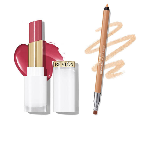 Revlon Mass Market Duo Glass Shine Kit Labios Impulso Hidratante