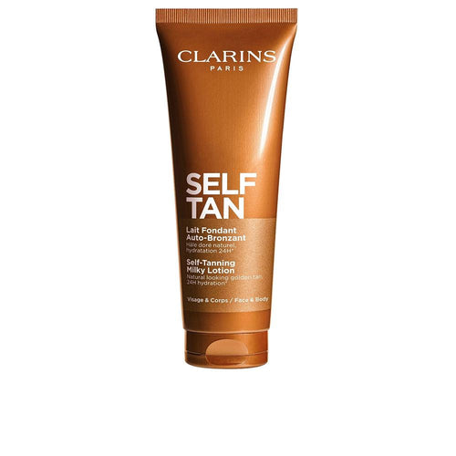 Clarins Solaire Leche Autobronceadora Para Rostro Y Cuerpo Piel Radiante