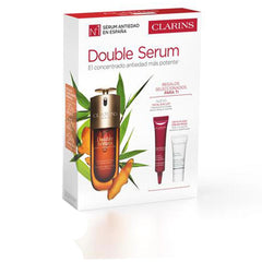 Clarins Double Serum Set Cosmético Facial Anti Envejecimiento Renovación Efectiva