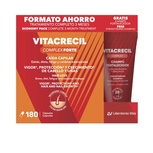 Vitacrecil Complex Vitacrecil Complex Forte Cápsulas Y Champú Cosméticos Cabello Y Uñas Reforzados