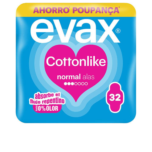 Evax Cottonlike Toallas Higiénicas Normales Con Alas Protección Ligera