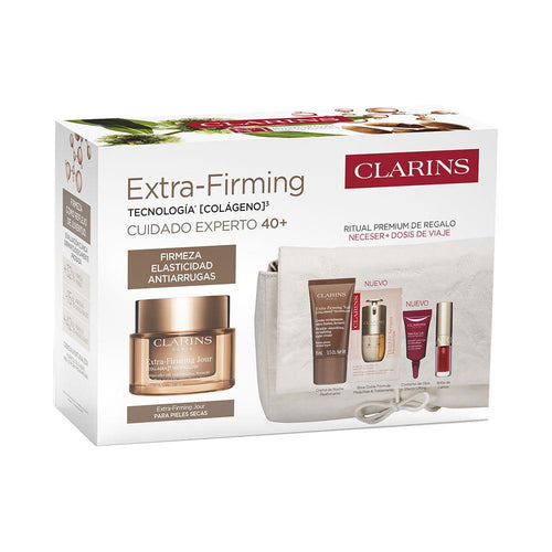 Clarins Extra Firming Set Para Piel Seca Con Nutrición Natural