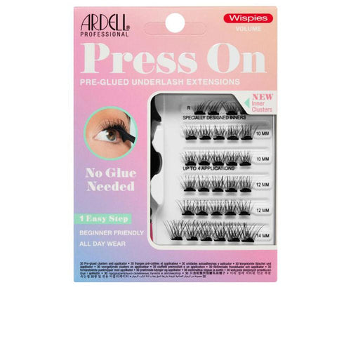 Ardell Pestañas Press On Extensiones Para Debajo Del Ojo Con Adhesivo Wispies Volumen Aplicación Fácil