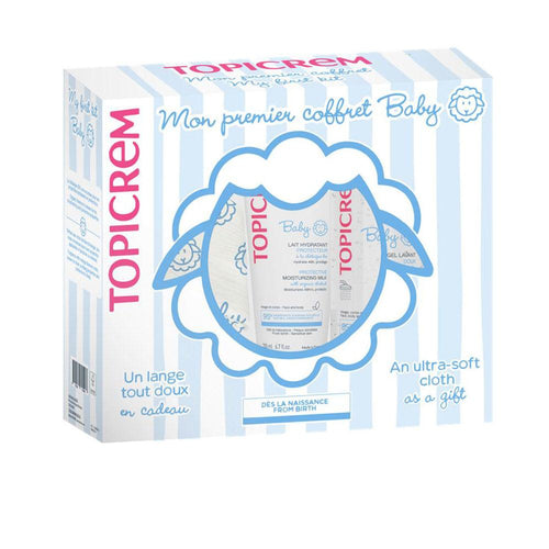 Topicrem Baby Topicrem Baby Moisturizing Milk And Cleansing Gel Set 48 Hour Hydration