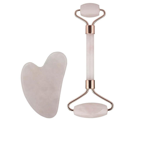 Paloma Beauties Higiene Y Bienestar Set Cosmetico Di Gua Sha E Jade Roller Pelle Luminosa E Giovane