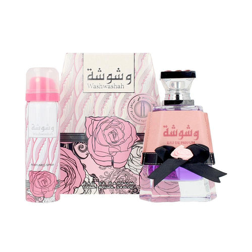 Lattafa Washwashah Profumo Eau De Parfum Set Aroma Di Lampone Vibrante