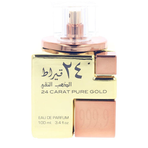 Lattafa 24 Carat Pure Gold Profumo Eau De Perfume Legno Orientale Incantevole