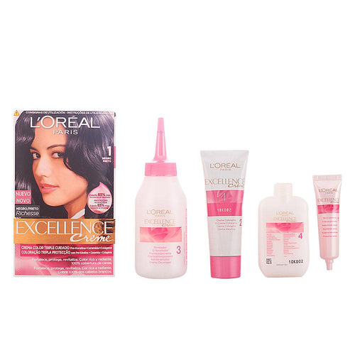 L'Oréal Paris Excellence Crema Tinte Para Color De Cabello Permanente Cobertura Total Canas
