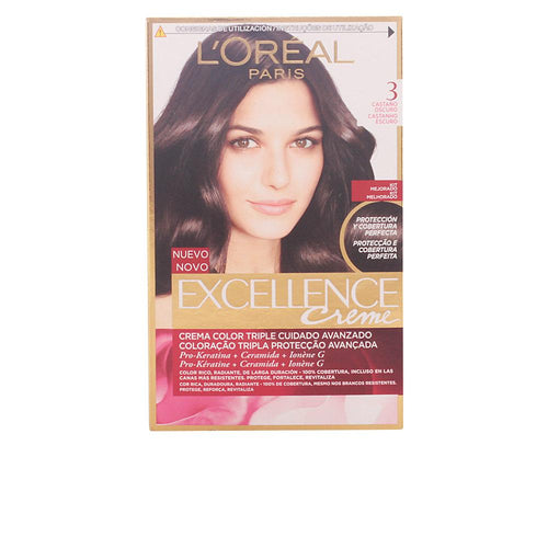 L'Oréal Paris Excellence Crema Tinte Para Color De Cabello Permanente Cobertura Total Canas