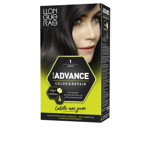 Llongueras Color Advance Tinte Capilar Permanente Cobertura Total Canas
