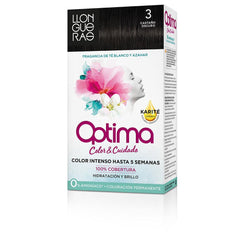 Llongueras Optima Tinte Para Cabello Permanente Passion Chocolate Cobertura Gris Superior