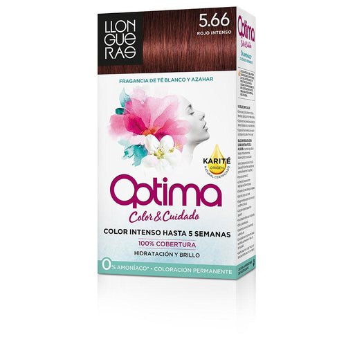 Llongueras Optima Tinte Para Cabello Permanente Passion Chocolate Cobertura Gris Superior