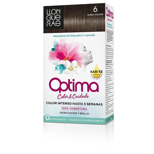 Llongueras Optima Tinte Para Cabello Permanente Passion Chocolate Cobertura Gris Superior
