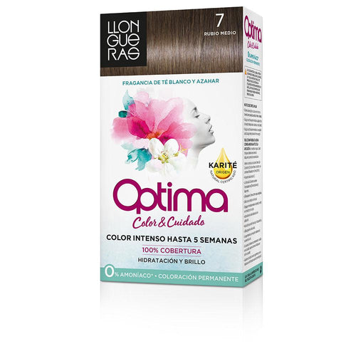 Llongueras Optima Tinte Para Cabello Permanente Passion Chocolate Cobertura Gris Superior