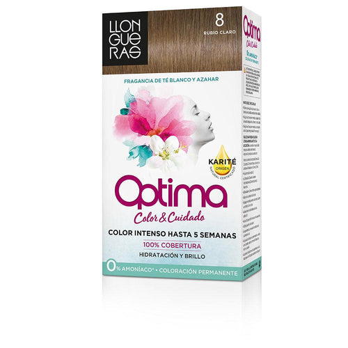 Llongueras Optima Tinte Para Cabello Permanente Passion Chocolate Cobertura Gris Superior