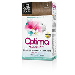 Llongueras Optima Tinte Para Cabello Permanente Passion Chocolate Cobertura Gris Superior