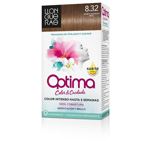 Llongueras Optima Tinte Para Cabello Permanente Passion Chocolate Cobertura Gris Superior
