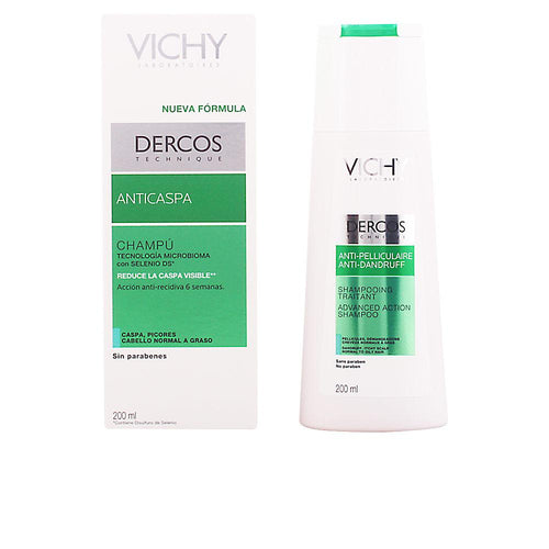 Vichy Dercos Shampoo Anticaspa Para Cabello Graso Cabello Sin Caspa