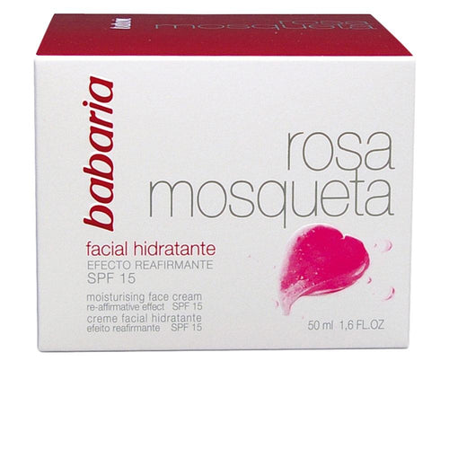 Babaria Rosa Mosqueta Crema Viso Idratante 24H SPF15 Pelle Luminosa Ogni Giorno