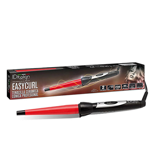 Id Italian Easy Curl Ceramic Curling Iron Protective Tip Burn Prevention