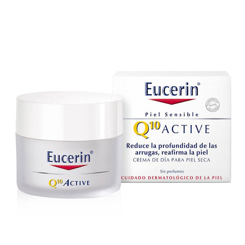 Eucerin Q10 Active Crema De Día Antiedad Para Piel Seca Piel Radiante Y Joven