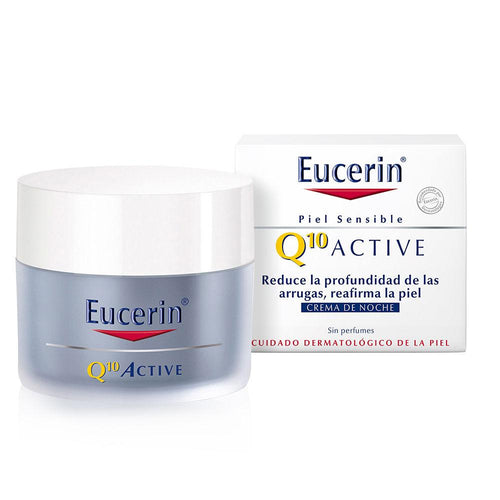 Eucerin Q10 Active Crema De Noche Antiedad Para Piel Sensible