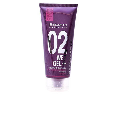 Salerm Wet Gel+ Gel Para Peinar Medium Hold Look Mojado Sin Residuos