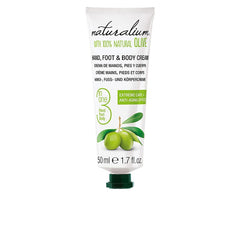 Naturalium Oliva 100% Crema Per Mani Piedi E Corpo Nutrimento Con Olio Di Oliva